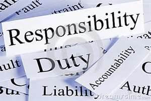 ... be a victim of chance, but know your duties and responsibilities