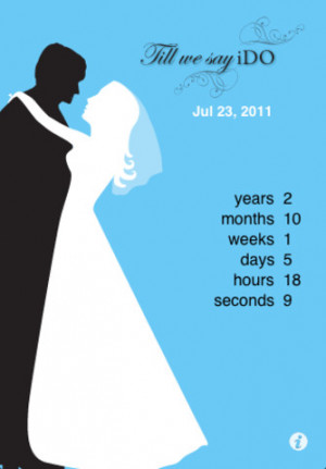 Wedding Day ~ countdown to the wedding
