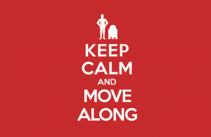 Keep Calm and Move Along T-Shirt from Busted Tees . ($20).