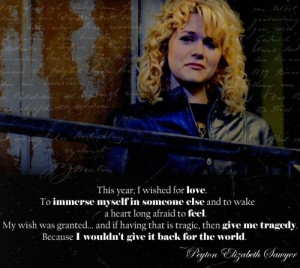 Peyton Sawyer #OTH...I know she's just a character but she's seriously ...