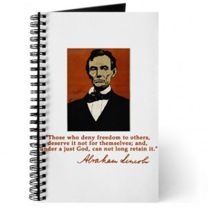 ... abe lincoln journals spiral notebooks abe lincoln freedom quote