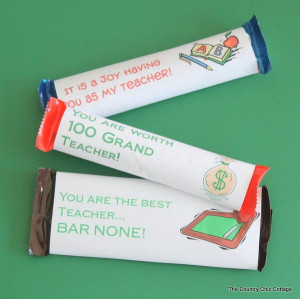 Candy Bar Wrappers for Teacher Appreciation - * THE COUNTRY CHIC ...