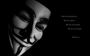 Les Anonymous en colère : leur logo et slogan devenus la propriété ...