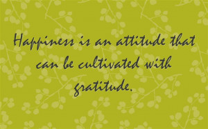 Happiness is an attitude - Happiness Quote.
