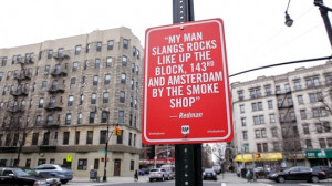 Rap Quotes” Signs In Original Locations by Jay Shells
