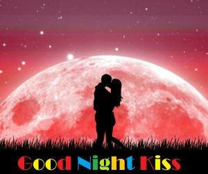 Good night kiss high quality wide wallpaper