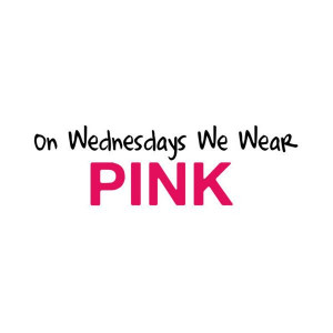 mean girls quote on wednesdays we wear pink liked on polyvore