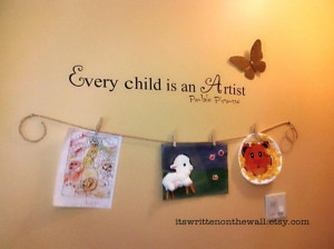 Make a Fabulous Art Gallery for your Kids Art