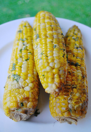 Grilled Corn on the Cob with Fresh Herbs ~ June 2014 Country Kitchen ...