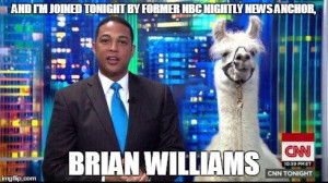 ... BRIAN WILLIAMS | image tagged in brian williams,llama | made w