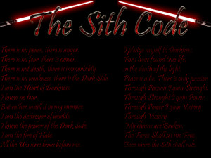 The Code Sith Art Print
