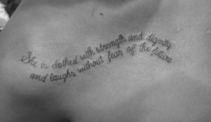 Tattoo Quotes On Collar Bone