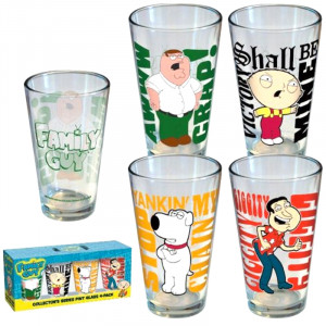 Family Guy Quotes Pints (4 Pack)