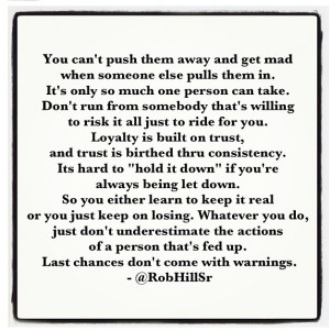 Last chances don't come with warnings.