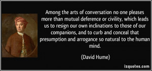 of conversation no one pleases more than mutual deference or civility ...
