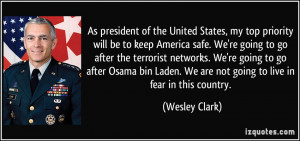 As president of the United States, my top priority will be to keep ...