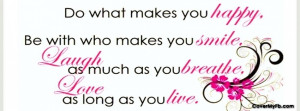 Happy Life Quotes And Sayings For Facebook #1