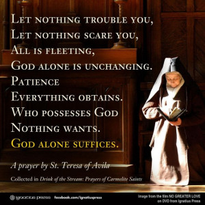 prayer by St. Teresa of Avila