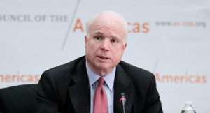 John McCain speaks during an event. | AP Photo