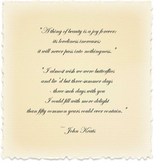 for quotes by John Keats. You can to use those 8 images of quotes ...