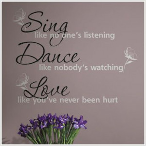 Sing, Dance, Love Wall Decals - RoomMates