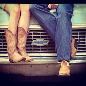 Chevy Trucks, Cowboy Boots, Chevy Girl, Engagement Photos, Country ...