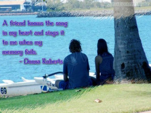 Friend Knows The Song In My Heart- Donna Roberts