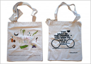 Organic cotton bags are the perfect media for green communication