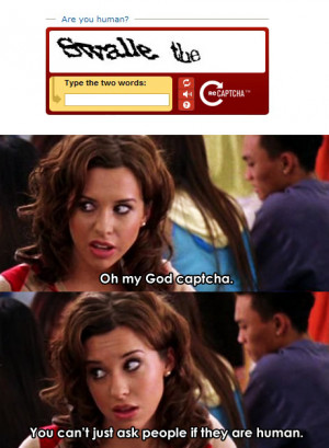 captcha, funny, lol, mean girls, quote
