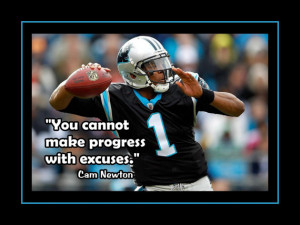 Cam Newton Photo Quote Poster Carolina Panthers QB Fan Wall Art 5x7 ...