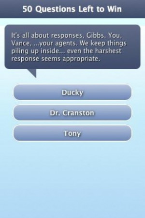 View bigger - NCIS TV Quote Trivia Game for Android screenshot