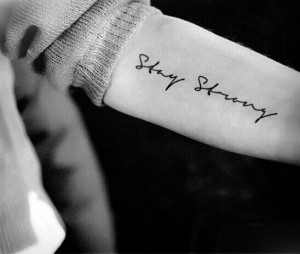 Stay Strong script quote temporary tattoo – InknArt Temporary Tattoo ...