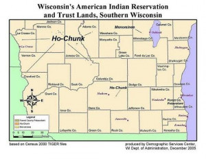 wisconsin indian tribes map