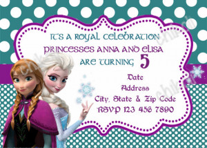 Disney Frozen Birthday Party Invitation