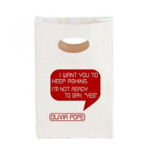 Canvas Lunch Tote -- From ABC TV's SCANDAL, Quote from Olivia Pope ...