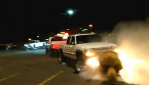 Chevy Silverado gets owned by Dodge Ram in diesel vs. gas tug of war