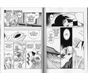 Sesshomaru and Rin Sesshomaru, Rin and Kohaku, manga volume 47