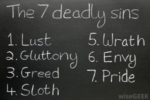 the greatest sin | list-of-the-7-deadly-sins-on-a-chalkboard