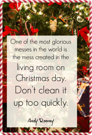... in the world is the mess created in the living room on christmas day