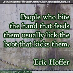 Have you ever bitten the hand that feeds you - either on purpose or ...