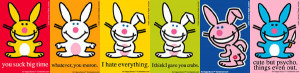 Happy Bunny is Smart-Ass Love