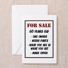 For Sale 60 Years Old Greeting Card for
