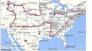 Shortest route through all 48 states (cycle, cross-country, itinerary ...