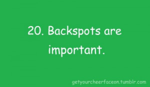 Back Spot Cheerleading Quotes http://www.tumblr.com/tagged/back%20spot