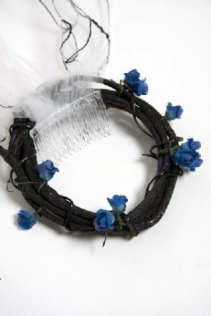 Corpse Bride Wedding Headpiece at DeconstructressDesigns.com