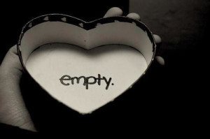 black and white, empty, empty heart, heart, love, pain