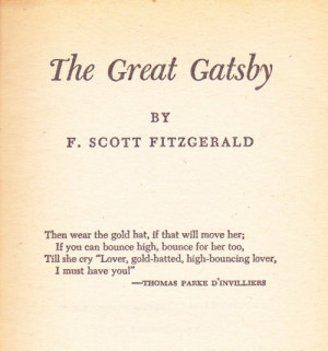 ... in love, but I felt a sort of tender curiosity' - the great gatsby