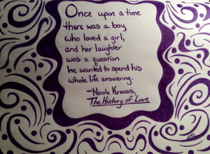 The History of Love quote