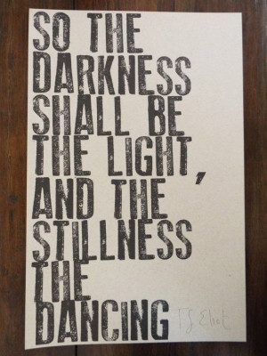 ELIOT Hand Lettered Minimalist Quote Poster, 11x17, Letterpress ...