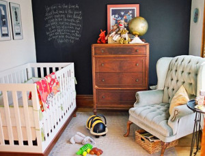 ... Small Nurseries, Chalk Boards, Baby Rooms, Chalkboards Wall, Accent